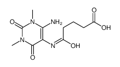 Pentanoic acid,5-[(6-amino-1,2,3,4-tetrahydro-1,3-dimethyl-2,4-dioxo-5-pyrimidinyl)amino]-5-oxo-结构式