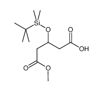 3-[[(1,1-dimethyl)dimethylsily]oxy]pentanedioic acid monomethyl ester结构式