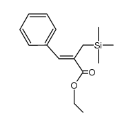 (Z)-ethyl 3-phenyl-2-((trimethylsilyl)methyl)acrylate结构式