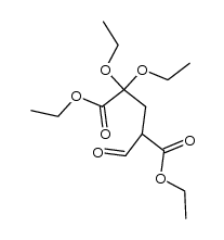 &gamma;-Formyl-&alpha;-ketoglutarsaeure-diaethylester-diaethylketal结构式