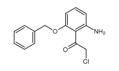 2-Amino-6-(benzyloxy)-α-chloracetophenon结构式