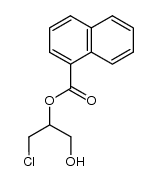 1-chloro-3-hydroxypropan-2-yl 1-naphthoate结构式
