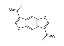 3,7-Diacetyl-2,6-dimethyl-benzo[1,2-b,4,5-b']difuran结构式