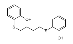 2-[4-(2-hydroxyphenyl)sulfanylbutylsulfanyl]phenol结构式