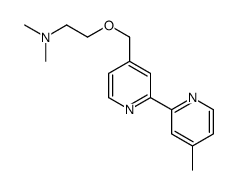 N,N-dimethyl-2-[[2-(4-methylpyridin-2-yl)pyridin-4-yl]methoxy]ethanamine结构式