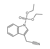 1-diethylphosphono-3-indolineacetonitrile结构式