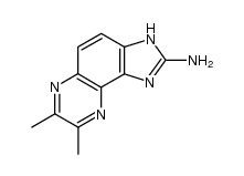 7,8-dimethyl-3H-imidazo[4,5-f]quinoxalin-2-amine结构式