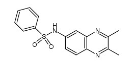 N-benzenesulphonyl-2,3-dimethyl-6-quinoxalinamine结构式