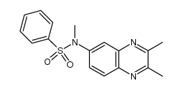 N-benzenesulphonyl-N,2,3-trimethyl-6-quinoxalinamine结构式