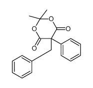 5-benzyl-2,2-dimethyl-5-phenyl-1,3-dioxane-4,6-dione结构式