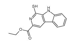 1-mercapto-3-ethoxycarbonyl-β-carboline结构式
