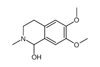 6,7-dimethoxy-2-methyl-3,4-dihydro-1H-isoquinolin-1-ol结构式