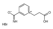 3-(3-carbamoylpyridin-1-ium-1-yl)propanoic acid,bromide结构式