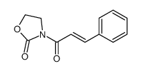 3-(3-phenylprop-2-enoyl)-1,3-oxazolidin-2-one结构式