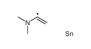 N,N-dimethyl-1-trimethylstannylethenamine结构式