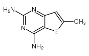 2,4-二胺-6-甲基噻吩并[3,2-d]嘧啶结构式