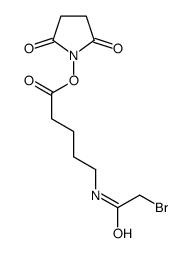 SUCCINIMIDYL-5-(BROMOACETAMIDO)PENTANOATE结构式