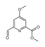 methyl 6-formyl-4-methoxypyridine-2-carboxylate结构式