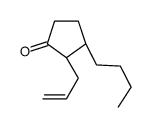 (2S,3S)-3-butyl-2-prop-2-enylcyclopentan-1-one结构式