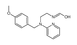 N'-甲酰基-N-(4-甲氧基苄基)-N-2-吡啶基-1,2-乙二胺结构式