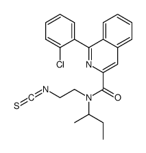N-butan-2-yl-1-(2-chlorophenyl)-N-(2-isothiocyanatoethyl)isoquinoline-3-carboxamide结构式