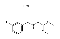 N-(2,2-dimethoxyethyl)-3-fluorobenzylamine hydrochloride结构式