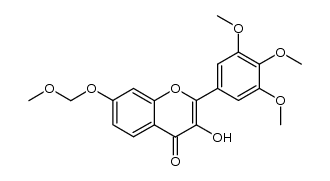3-hydroxy-7-methoxymethoxy-2-(3,4,5-trimethoxy-phenyl)-chromen-4-one结构式