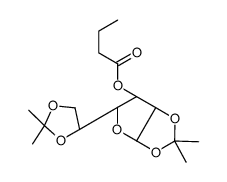 O-Butanoyl-3 di-O-isopropylidene-1,2:5,6 alpha-D-glucofurannose [Frenc h]结构式