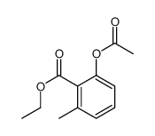 ethyl 2-acetyloxy-6-methylbenzoate结构式