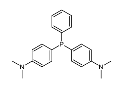 4-[[4-(dimethylamino)phenyl]-phenylphosphanyl]-N,N-dimethylaniline结构式
