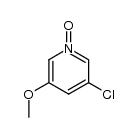 3-Chloro-5-methoxypyridine N-Oxide结构式