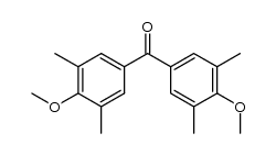 bis(4-methoxy-3,5-dimethylphenyl)methanone结构式