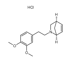(1S,4R)-2-(3,4-dimethoxyphenethyl)-2-azabicyclo[2.2.1]hept-5-ene hydrochloride结构式