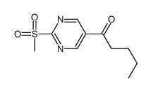 1-(2-methylsulfonylpyrimidin-5-yl)pentan-1-one结构式