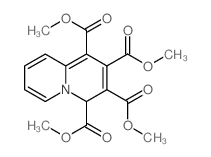 4H-Quinolizine-1,2,3,4-tetracarboxylicacid, 1,2,3,4-tetramethyl ester结构式