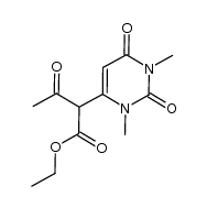 1,3-dimethyluracil-6-(α-acetylacetic acid ethyl ester)结构式