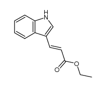 3-(1H-indol-3-yl)-acrylic acid ethyl ester结构式