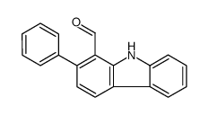 2-phenyl-9H-carbazole-1-carbaldehyde结构式