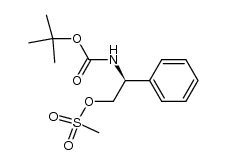(S)-(+)-[2-[(methylsulfonyl)oxy]-1-phenylethyl]carbamic acid 1,1-dimethylethyl ester结构式