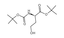 tert-butyl D-N-(tert-butoxycarbonyl)homoserinate结构式