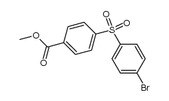 4-bromo-4'-carbomethoxydiphenyl sulfone结构式
