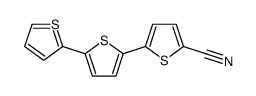 5-(5-thiophen-2-ylthiophen-2-yl)thiophene-2-carbonitrile结构式