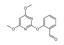 2-(4,6-dimethoxypyrimidin-2-yl)oxybenzaldehyde结构式