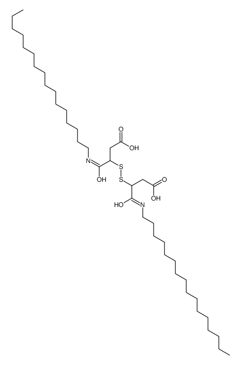 3-[[3-carboxy-1-(hexadecylamino)-1-oxopropan-2-yl]disulfanyl]-4-(hexadecylamino)-4-oxobutanoic acid结构式