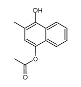 4-acetoxy-2-methyl-1-naphthol结构式
