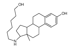 (8R,9S,13S,14S,17S)-17-(6-hydroxyhexylamino)-13-methyl-6,7,8,9,11,12,14,15,16,17-decahydrocyclopenta[a]phenanthren-3-ol结构式