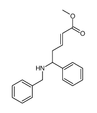 methyl 5-(benzylamino)-5-phenylpent-2-enoate结构式