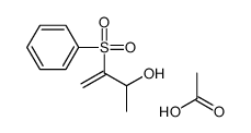 acetic acid,3-(benzenesulfonyl)but-3-en-2-ol结构式