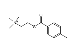 p-methylbenzoylthiocholine iodide结构式