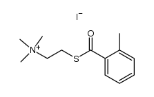 o-methylbenzoylthiocholine iodide结构式
